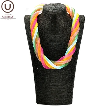 UKEBAY Jaunu Multicolour sānslīdi kaklasaite Kaklarota Sievietēm Apkakles Mīkstās Kaklarotas Kāzu Puse, Apģērbu Aksesuāri, Bohēmijas Dizainers Rotaslietas