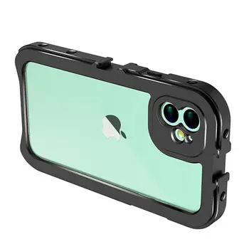Ulanzi Metāla Tālrunis Būris iPhone 11/iPhone 11 Pro/iPhone 11 Pro Max 17 mm Vītne Vlog Video Būrī Ulanzi Objektīvs DOF Adapteri