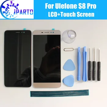 Ulefone S8 Pro LCD+Touch Screen Oriģināls LCD Digitizer Stikla Paneļa Nomaiņa Ulefone S8 Pro +tool+līmi