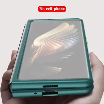 Ultra Plānas Case for Samsung Galaxy Z 2 Reizes 5G Luksusa Slim Grūti Datora Korpusa Gadījumos Galaxy Fold2 Priekšā