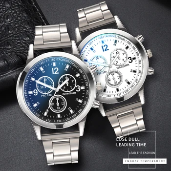 Ultra-plānas Kvarca Pulksteņi Vīriešu Pulksteņi Modes Blue Ray Rokas pulksteni, Nerūsējošā Tērauda Siksniņa Vīriešu Pulkstenis Dāvanu Relogio Masculin