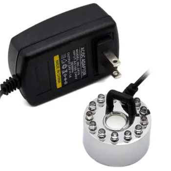 Ultraskaņas Migla Maker Ģenerators Fogger Miglotāja Ūdens Strūklakas Dīķi 12 LED Pulverizators Gaisa gaisa mitrinātāju, ASV/UK/ES/AU Plug