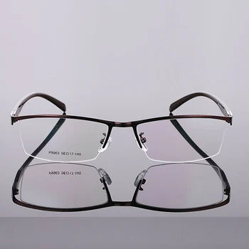 Ultravieglajiem Biznesa Uzacu Pusi-loka Gentry Rāmis Custom Made Recepšu Brilles Photochromic Pelēks/Brūns Tuvredzība Netālu neredzīgām