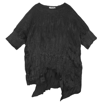 UMI MAO Yamamoto Vēja Japāņu Tumši Pioneer Sieviešu Nišu Dizaina Spilgti Virsmas Saburzīja Nelegālo Īsām piedurknēm T-krekls
