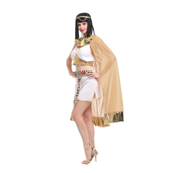 Umorden Sexy Sievietes Kleopatra Cosplay Halloween Ēģiptes Karalienes Kostīms Purima Karnevāla Masku Festivāls Vēdera Deju Kleita