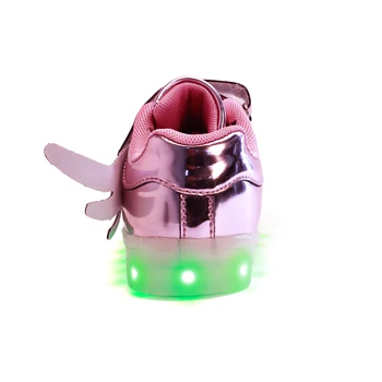 UncleJerry USB uzlādes Bērniem kvēlojošs čības Bērniem Darbojas gaismas diode deg gaismas kurpes meiteņu, zēnu modes kurpes