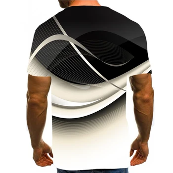 UNEY Psychedelic Grafiskais Krekls Melnā un baltā Drukāt MUMS Izmēra T Krekls Unisex Top Gadījuma Jaunums apģērbi