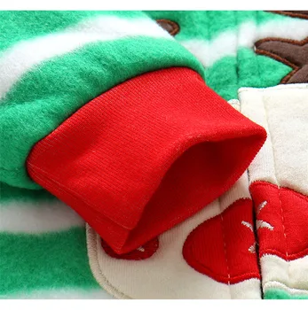 Unisex Zīdaiņu Kombinezonus Karikatūra Dzīvnieku Apģērbu Komplekts Ziemas Meiteņu Siltu Vilnas Drēbes Zēniem Kāju (Dungriņi) Jaundzimušā Bērna Jumpsuit