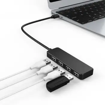 Universāla 4-port USB 3.0 Datu centra Paplašinājums, Sadalītāja un Adapteri Portatīvo DATORU, Notebook, Datoru Klaviatūras, Peles Lādētāju