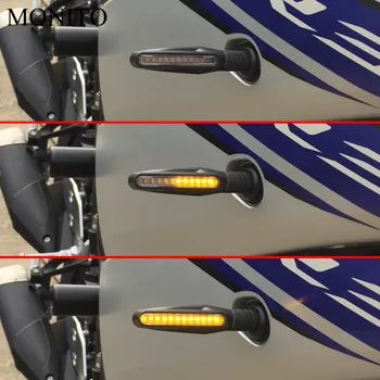 Universālo Motociklu LED Pagrieziena Signāla Indikators Dzintara Flasher Lampas Yamaha WR250F wr 250f 250 f XJR1300 FJR1300 XJR400