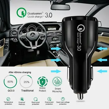 Universāls Auto Lādētājs Dual USB LED Uzlādes QC 3.0 Automašīnas piepīpētāja Ligzdā RV Camper Piederumi Laivu Kemperu, Autobusu Van