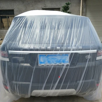 Universāls Auto Segtu Ūdensizturīgs nepievelk putekļus Izmantojamo Automašīnu Aptver Izmērs M-XL caurspīdīgas Plastmasas Automašīnu Pārsegi