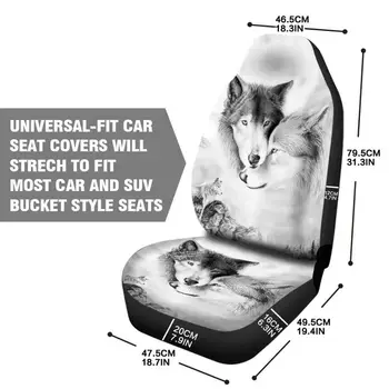Universālā 3D Dzīvnieku Drukas Auto Sēdekļa Vāks SUV Auto Interjera Dekori Dzīvnieku Modes Modelis Auto Sēdekļa Vāku Auto Sēdekļa Aizsargs