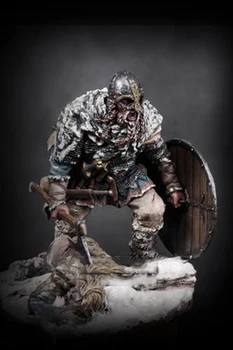 Unpainted Komplekts 1/24 75mm Vikingu Karotājs vīrietis Mednieks, kareivis, 75mm Sveķu Attēls miniatūras garāžas komplekts