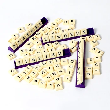 Upwords 3D Scrabble Vārdu Ēkas Klasiskās Izglītības krustvārdu mīklas galda Spēle, Kas Tiešām Skursteņi Augšu
