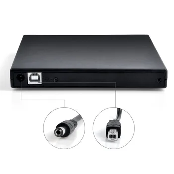USB 2.0 Slim Ārējie DVD-RW, CD Rakstītājs Disku Rakstītājs, Lasītājs Spēlētājs Optiskie Diskdziņi, Lai Portatīvo DATORU