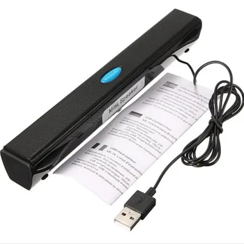 USB 2.0 Stereo Vadu un Bezvadu Mini Soundbar Skaļrunis Spēcīgs Skaļrunis Mūzikas Atskaņotāju Uz Datora Darbvirsmas Klēpjdatoru Notebook PC
