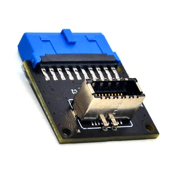 USB 3.0 19-Pin Iekšējo USB Galvenes 3.1 / 3.2 Tips C Taustiņu, 20-Pin Converter Klēpjdatora dokstacija Strāvas Adapteris