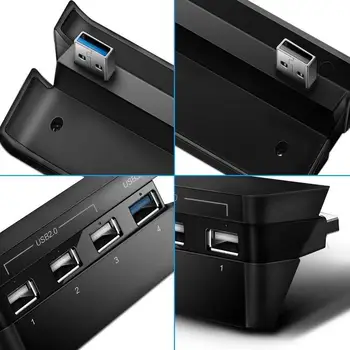 USB 3.0 Hub Super Ātrums-4 Porti Bezvadu Multi USB 3.0 2.0 Hub Par PS4 Slim HUB USB Sadalītājs Hab Adapteris Sony PlayStation 4