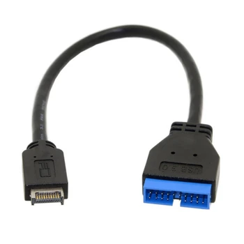 USB 3.1 Tips-C, Mini 20 Pin Priekšējā Paneļa Galvenes USB 3.0 Standarta 19/20Pin Galvenes pagarinātāja Vads 30Cm Par Asus Mātesplates