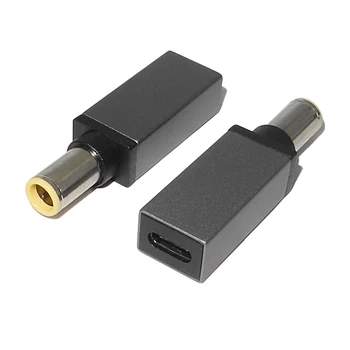 USB-C C Tipa Sieviete līdz 7,9*5.5 mm Vīrietis PD Dc Strāvas Adapteri Lādētāja Pārveidotājs Lenovo R61 T410 T420S T400 T430 Klēpjdators