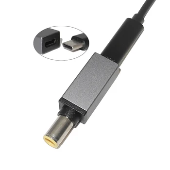 USB-C C Tipa Sieviete līdz 7,9*5.5 mm Vīrietis PD Dc Strāvas Adapteri Lādētāja Pārveidotājs Lenovo R61 T410 T420S T400 T430 Klēpjdators