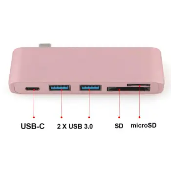 USB C centrs, Lai TF SD Lasītājs Spēļu Centrmezgls 3.0 PD Thunderbolt 3 USB C Hub Adapteris Jauns MacBook Pro Air 12 13 15 16 2020. Gadam A2289 A2338
