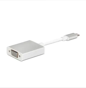 USB-C-VGA Adapteri USB 3.1 C Tipa USB-C Female VGA Adaptera Kabeli, lai Jauno Macbook 12 collu Chromebook Pixel Lumia 950XL