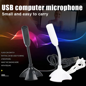 USB Datora Mikrofons Desktop Izkliedētā Kondensatoru PC Klēpjdatora Mikrofonu Spēļu Dzīvot DU55