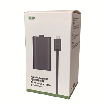 USB Lādējamu Akumulatoru Komplekts XBOX VIENS /Tie, Sērija Wireless Gamepad Spēlēt un Uzlādēt komplekts 1200mA XBOX VIENS Kontrolieris