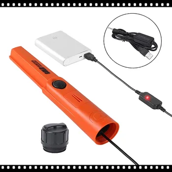 USB lādējamu zelta detektoru zelta mednieks ip68 ūdensnecaurlaidīga pinpointer zemūdens metāla detektors labāk nekā gp rādītāju