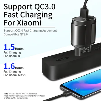USB Lādētāju 3A Ātrās Uzlādes 18W Mobilo Tālruņu lādētāju iPhone 11 8 ES/ASV Plug Ceļojumu Sienas lādētāju Huawei, Samsung Xiaomi