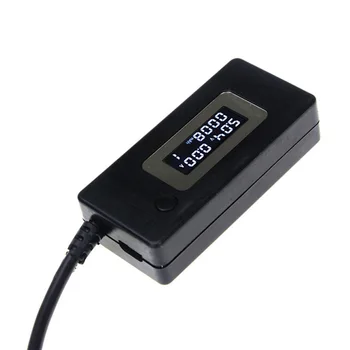 USB Lādētāju Testeri Digital Micro LCD USB Mini Strāvas Un Sprieguma Detektors Mobilie Elektroenerģijas Skaitītāju Pārbaudes iekārta Melns