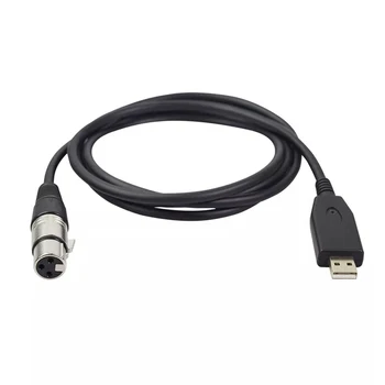 USB Mikrofona Kabelis USB Vīrietis ar 3-Pin XLR Sieviešu Audio Kabelis, Adapteri Adapteri Splitter Audio Kabelis Konvertētājs