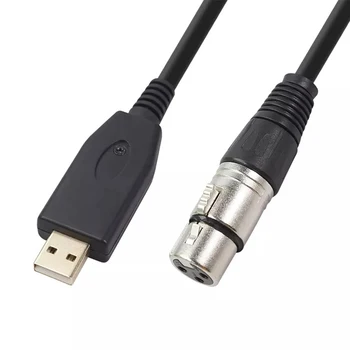 USB Mikrofona Kabelis USB Vīrietis ar 3-Pin XLR Sieviešu Audio Kabelis, Adapteri Adapteri Splitter Audio Kabelis Konvertētājs