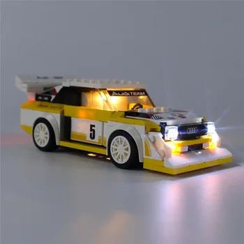 USB Powered LED Apgaismojums Komplektā Ātrums Čempionu 1985. Gada Audi Sport Quattro S1 768976(LED Iekļauti Tikai, Nav Komplektā)Bērnu Rotaļlietas