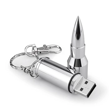 USB stick ar Augstas kvalitātes metāla pen drive 4GB 8GB 16GB 32GB 64GB bullet memory stick Personalizētu dāvanu mini usb flash disks 128GB