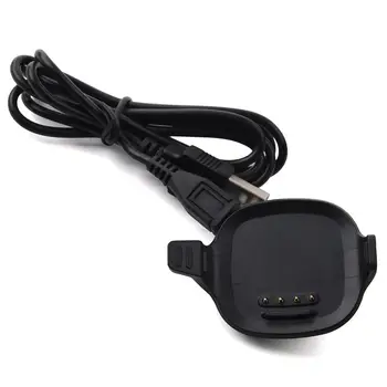 USB Strāvas Lādēšanas Statīvu (Dock Bāzes Black Lādētāju Garmin Priekštecis 10 & Priekštecis 15 GPS Darbojas Watch Smart Skatīties