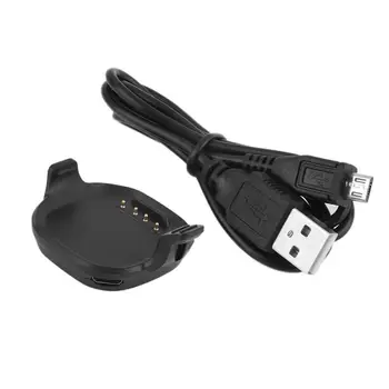USB Strāvas Lādēšanas Statīvu (Dock Bāzes Black Lādētāju Garmin Priekštecis 10 & Priekštecis 15 GPS Darbojas Watch Smart Skatīties