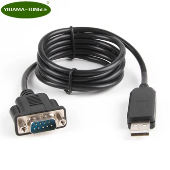 USB uz RS232 COM Portu Sērijas DB9 Pin Kabeli Ražīgs cp2102 pl2303 ftdi null modema DCE Šķērsoja Vadu Adaptera kabeli RS232 COM platības ziņā ir atšķirīgas 6ft