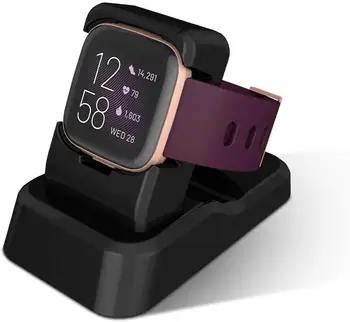USB Uzlādes Datu Šūpuļa Doks Fitbit Versa 2 Skatīties Smart Piederumi