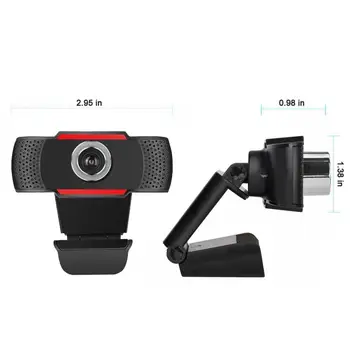USB Webcam HD 720P/1080P Video Ierakstīšanas Kameras Live Web Kameras, Microsoft, HP Dators ar Mikrofonu Tiešsaistes web Kameras