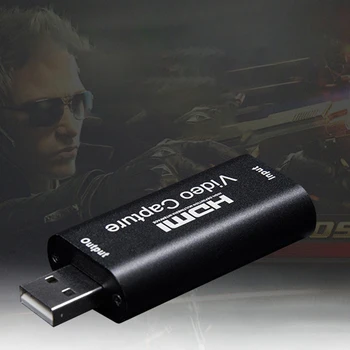 USB2.0 HDMI Video Capture Karte, Usb 3 4K HDMI Ievadi Spēle Ieraksta Ailē Datoru Youtube OBS Tiešraidi Raidījums