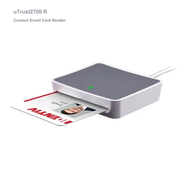 UTrust2700 R Identiv USB A tipa Viedkartes lasītājs - ideāls tiešsaistes banku sistēmas / secure access / ID kartes lasītājs