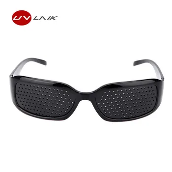 UVLAIK Black Pinhole Saulesbrilles Sievietēm, Vīriešiem Anti-noguruma Redzes Aprūpes Pin hole Microporous Brilles Acu Izmantot Anti-tuvredzība