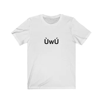 UwU Kpop T Krekls Sievietēm Fangirl T-krekls Vasaras, Kokvilnas, ar Īsām Piedurknēm Estētisko Drēbes Minimālisma Harajuku Tumblr Streetwear