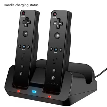Uzlādes Stacijas Dock Statīvs Lādētāju Wii Remote Controller for Wii U Gamepad ar Akumulatoru un USB Lādēšanas Vads