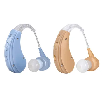 Uzlādējams BTE Dzirdes Labāko Dzirdes Zudums Skaņas Pastiprinātāju Ausu Kopšanas Instrumenti, 2 Krāsu Regulēšana Dzirdes Palīglīdzekļus Veciem cilvēkiem