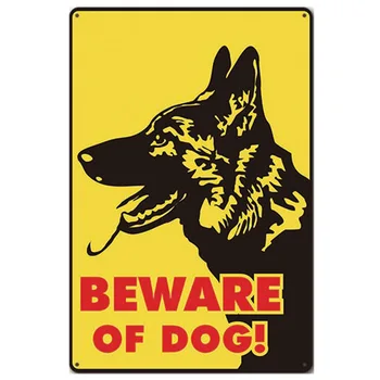 Uzmanieties no Suņu Vintage Metāla Skārda Pazīmes Plakātu Brīdinājuma Suns Retro Plāksne, Sienu Apdare