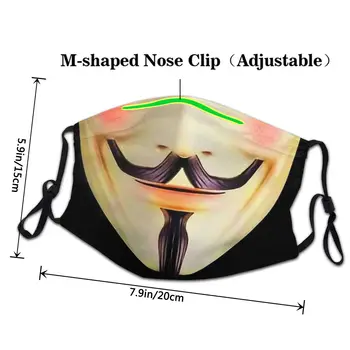 V for Vendetta Evey Sci-fi Filmu Mascarilla Masque Sejas Maska Guy Fawkes Žokļa Maskas Fation Mutes Maska Anti nepievelk putekļus Maska